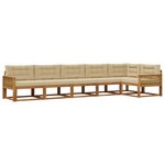 vidaXL Ensemble de canapés d'extérieur 6 pc Naturel et Beige