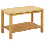 vidaXL Table d'appoint Huile Naturelle 70 x 40 x 45 cm