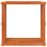 vidaXL Porte-bûches d’extérieur cire marron 109x52x106 cm bois pin