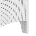 vidaXL Chaises de jardin avec coussins 4 Pièces Blanc 53 x 49 x 85 cm