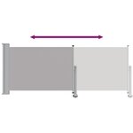 vidaXL Auvent latéral rétractable de patio 100 x 300 cm Gris