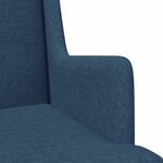 vidaXL Fauteuil Bleu Tissu