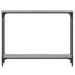 vidaXL Table console sonoma gris 100x22 5x75 cm bois d'ingénierie