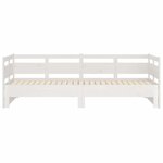 vidaXL Lit coulissant sans matelas blanc 2x(90x200) cm
