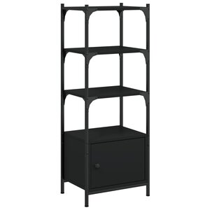 vidaXL Bibliothèque à 3 niveaux noir 41x30x109 5 cm bois d'ingénierie
