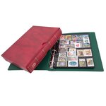 Album INITIA : étui + reliure (Grenat) - Classeur à anneaux pour timbres
