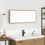 vidaXL Miroir chêne artisanal 90 x 8.5 x 37 cm Bois d'ingénierie