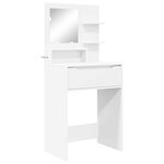 vidaXL Tables de maquillage pour chambre Blanc 80 x 39 6 x 135 cm