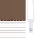 vidaXL Store zèbre marron 110x200cm largeur du tissu 105 9cm polyester