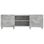 vidaXL Meuble TV Gris béton 150 x 31 x 52 cm Bois d'ingénierie