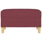 vidaXL Repose-pied Rouge bordeaux 70x55x41 cm Tissu
