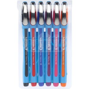Stylo à bille Slider Memo XB Pochette 6 pièces SCHNEIDER