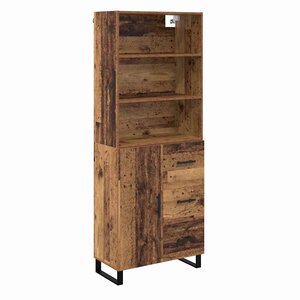 vidaXL Haut Armoire Bois ancien 69 5 x 34 x 180 cm Bois d'ingénierie