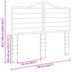 vidaXL Tête de lit Chêne artisanal 135 cm Bois d'ingénierie