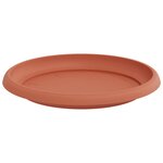 vidaXL Plateau à fleurs rond 6 Pièces Rouge brique Ø 21 5 x 2 5 cm