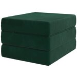 vidaXL Canapé-lit pliable 90 x 63 x 45 cm Vert foncé