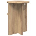 vidaXL Table d'appoint Chêne artisanal Ø 39 5 x 55 cm