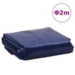 vidaXL Bâche bleu Ø 2 m 650 g/m²
