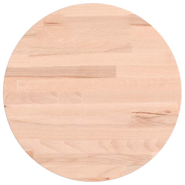 vidaXL Dessus de table Ø30x1 5 cm rond bois massif de hêtre