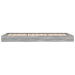 vidaXL Cadre de lit sans matelas sonoma gris 75x190 cm