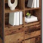 vidaXL Buffet 2 Pièces Bois Ancien 81 x 36 x 150.5 cm Bois d'ingénierie