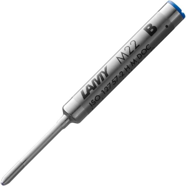 Mine compacte M22 B pour stylo à bille Large Bleu LAMY