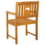 vidaXL Chaises de jardin 2 Pièces Naturel Bois d'Acacia Massif