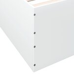 vidaXL Cadre de lit sans matelas blanc 150x200 cm
