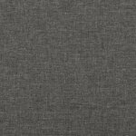 vidaXL Cadre de lit sans matelas gris foncé 200x200 cm tissu