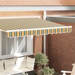 vidaXL Valence d'auvent pour cadre de 2 5 m Vert et Jaune 2 3x0 2 m