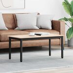 vidaXL Table basse Naturel 100 x 50 x 45 cm Bois de pin massif