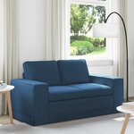 vidaXL Canapé Bleu 162 x 80 x 82 cm tissu