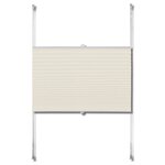 vidaXL Store plissé 110x125 cm Crème