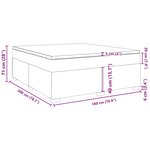 vidaXL Sommier à lattes de lit avec matelas Cappuccino 180x200 cm