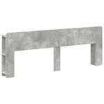 vidaXL Cabinet de Tête de Lit Gris béton Bois d'ingénierie
