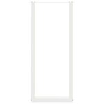 vidaXL Pieds de table de bar en U  2 pièces  blanc  50 x (110-111) cm  acier