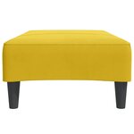vidaXL Repose-pied jaune 77x55x31 cm velours