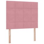 vidaXL Lit avec rangement et matelas Rose 120 x 200 cm Velours