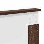 vidaXL Tête de lit Chêne brun 140 cm Bois d'ingénierie