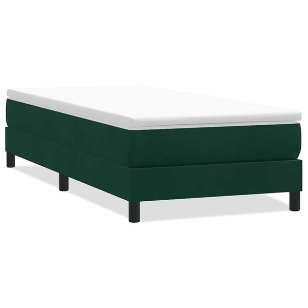 vidaXL Sommier à lattes de lit sans matelas vert foncé 80x210 cm
