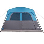 vidaXL Tente de cabine familiale 6 personnes bleu imperméable