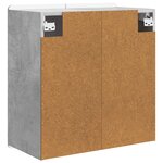 vidaXL Armoire Murale Gris béton 59 x 31 x 64 cm Bois d'ingénierie