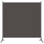 vidaXL Cloison de séparation anthracite 175x180 cm tissu