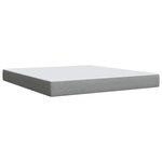 vidaXL Sommier à lattes de lit avec matelas Gris clair 180x200cm Tissu