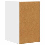 vidaXL Table de chevet Blanc 29 5 x 35 x 50 cm Bois d'ingénierie