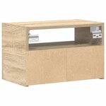 vidaXL Tables de chevet murales 2 Pièces chêne sonoma 45x26x28 5 cm