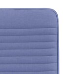 vidaXL Chaises à manger lot de 4 bleu jean tissu
