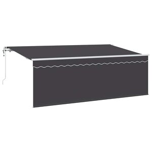 vidaXL Auvent Rétractable Anthracite 350 x 200 cm