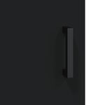 vidaXL Armoires murales 2 Pièces noir bois d'ingénierie