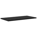 vidaXL Planches de rangement - Lot de 4 en chêne noir  60x30x1 5 cm  faites en bois d'ingénierie